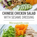 Chinese Chicken Salad with Sesame Dressing