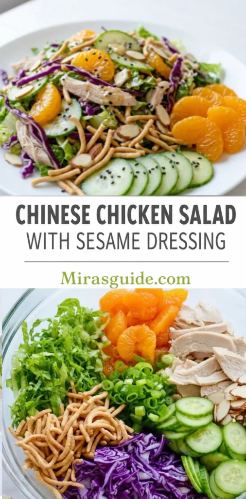 Chinese Chicken Salad with Sesame Dressing