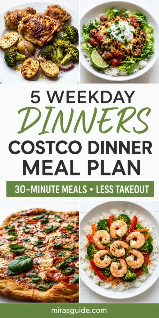 Costco Dinner Meal Plan Pinterest meal plan pin