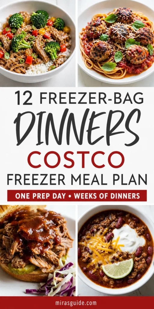 Costco Freezer Meal Plan Pinterest meal plan pin