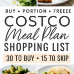 Costco Meal Plan Shopping List Pinterest meal plan pin