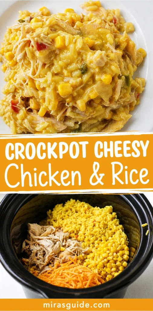 Crockpot Cheesy Chicken and Rice
