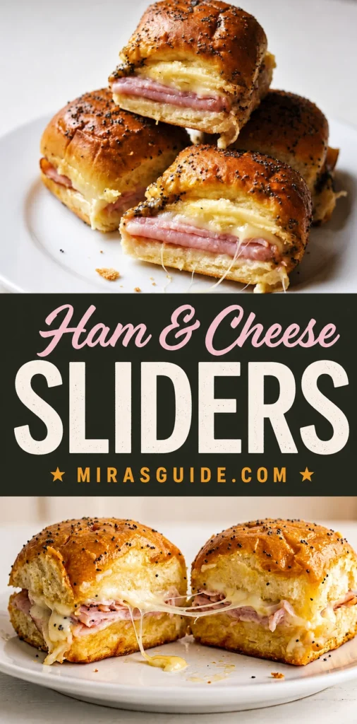 Ham and Cheese Sliders on Hawaiian Rolls