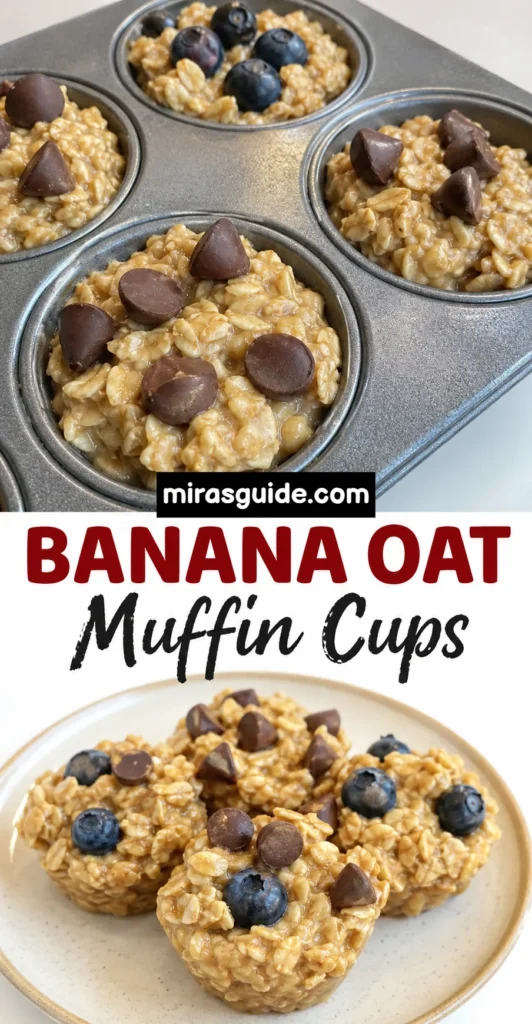 Healthy Banana Oat Muffins