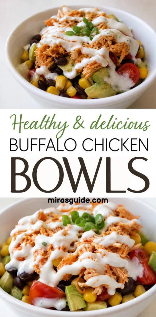 Healthy Buffalo Chicken Bowls