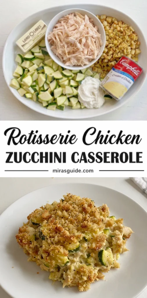 Rotisserie Chicken Zucchini Casserole