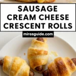 Sausage Egg and Cheese Crescent Rolls