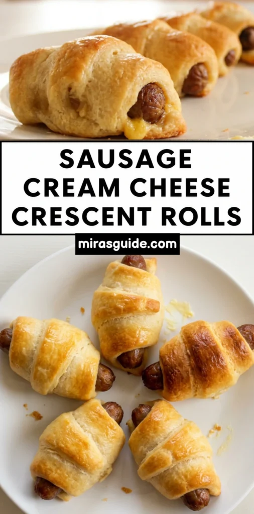 Sausage Egg and Cheese Crescent Rolls