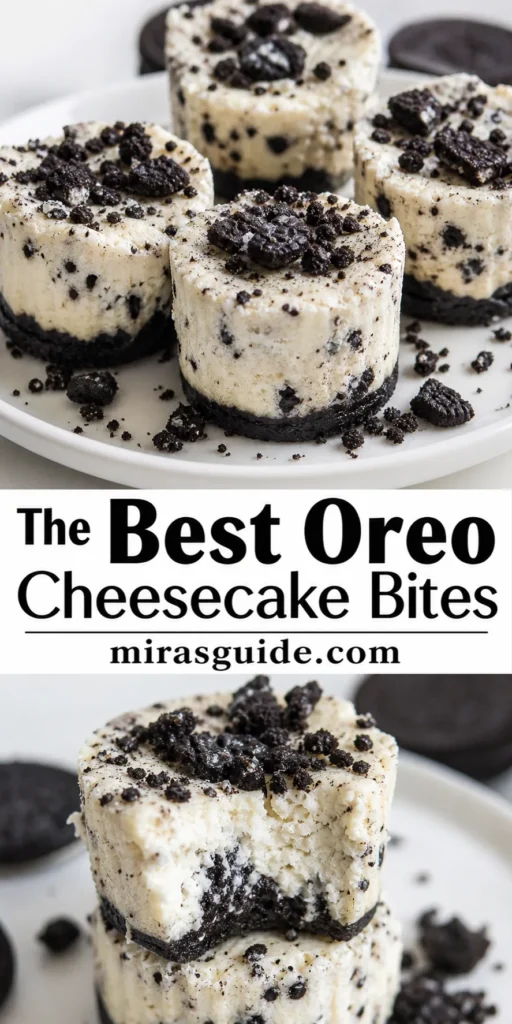 Mini Oreo cheesecake bites — 30 minute dessert recipe
