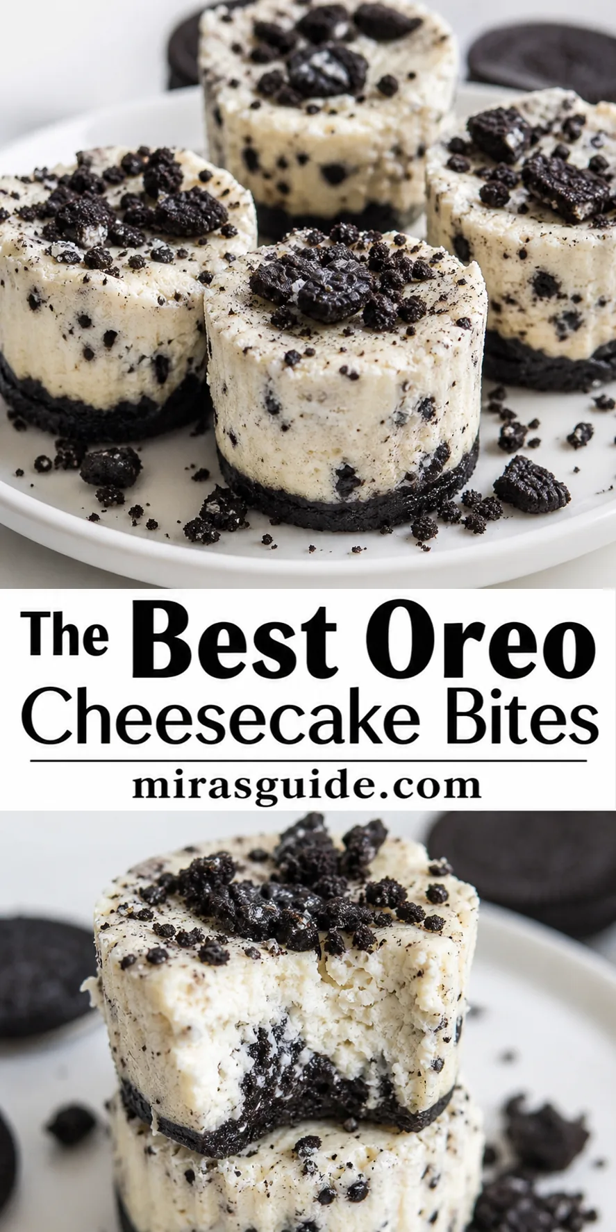 Mini Oreo cheesecake bites — 30 minute dessert recipe