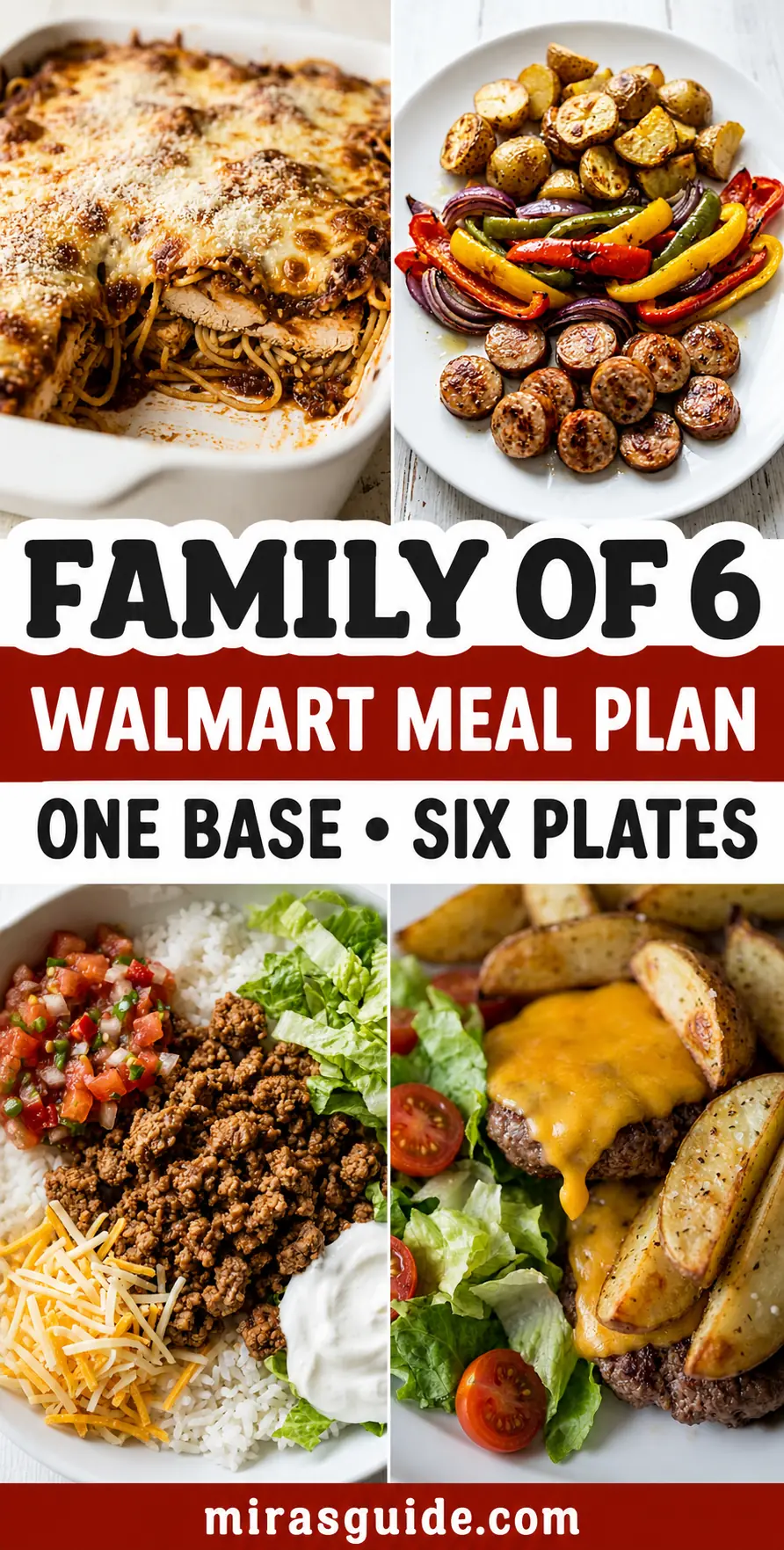 Walmart Meal Plan Family of 6 Pinterest meal plan pin