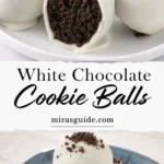 White chocolate Oreo cookie balls — 3 ingredient no-bake truffles