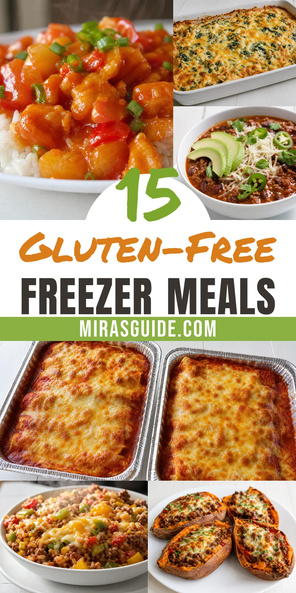 15 Gluten-Free Freezer Meals (That Actually Freeze Well) — freezer meal prep pin graphic